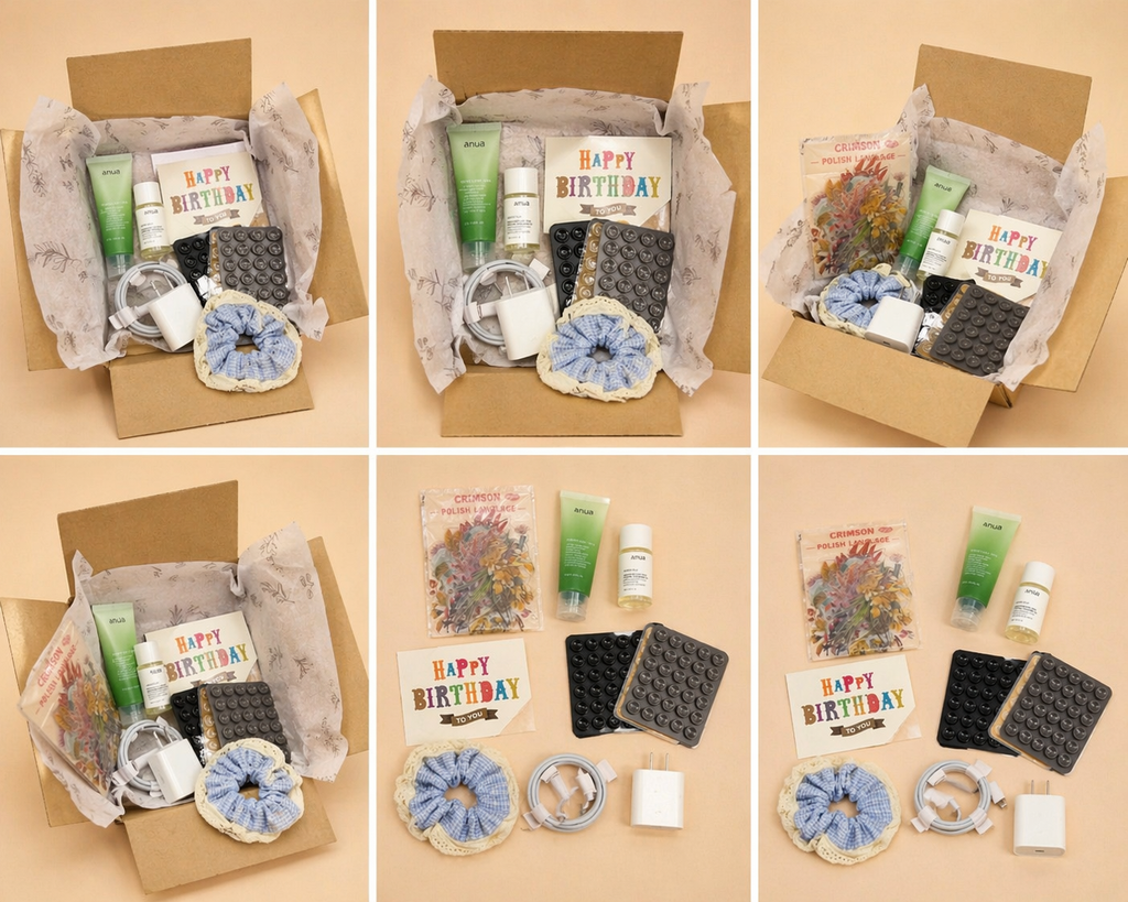 Cute Birthday Gift Box for Her 🎁 Aesthetic Self-Care Set