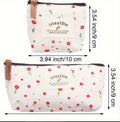 Floral Makeup Bag Set for Women – Large & Small Cosmetic Pouch Travel Organizer