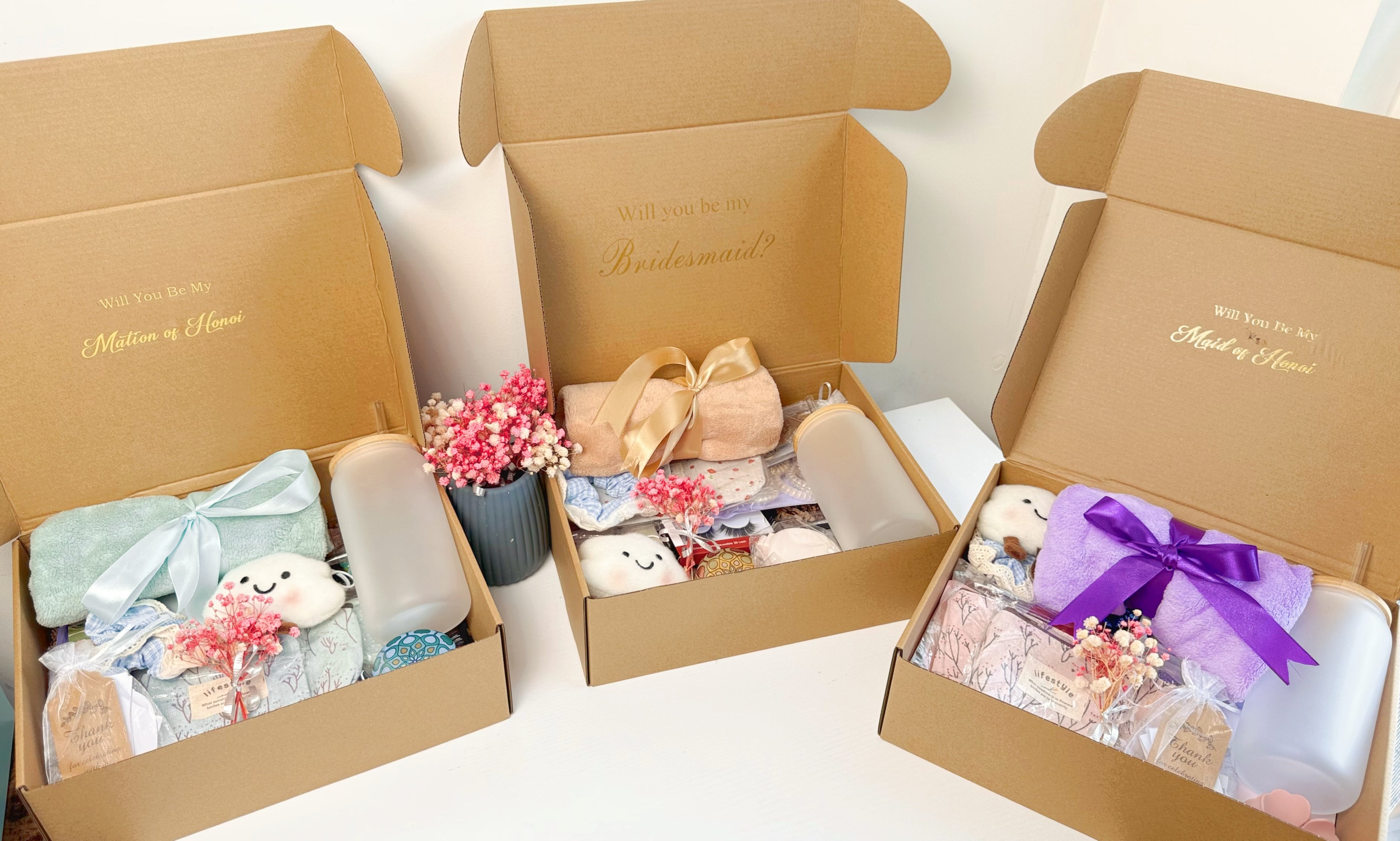 Bridesmaid Proposal Gift Box | Will You Be My Maid of Honor Gift Set | Personalized Bridesmaid Box