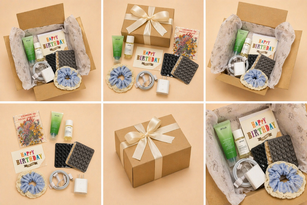 Cute Birthday Gift Box for Her 🎁 Aesthetic Self-Care Set