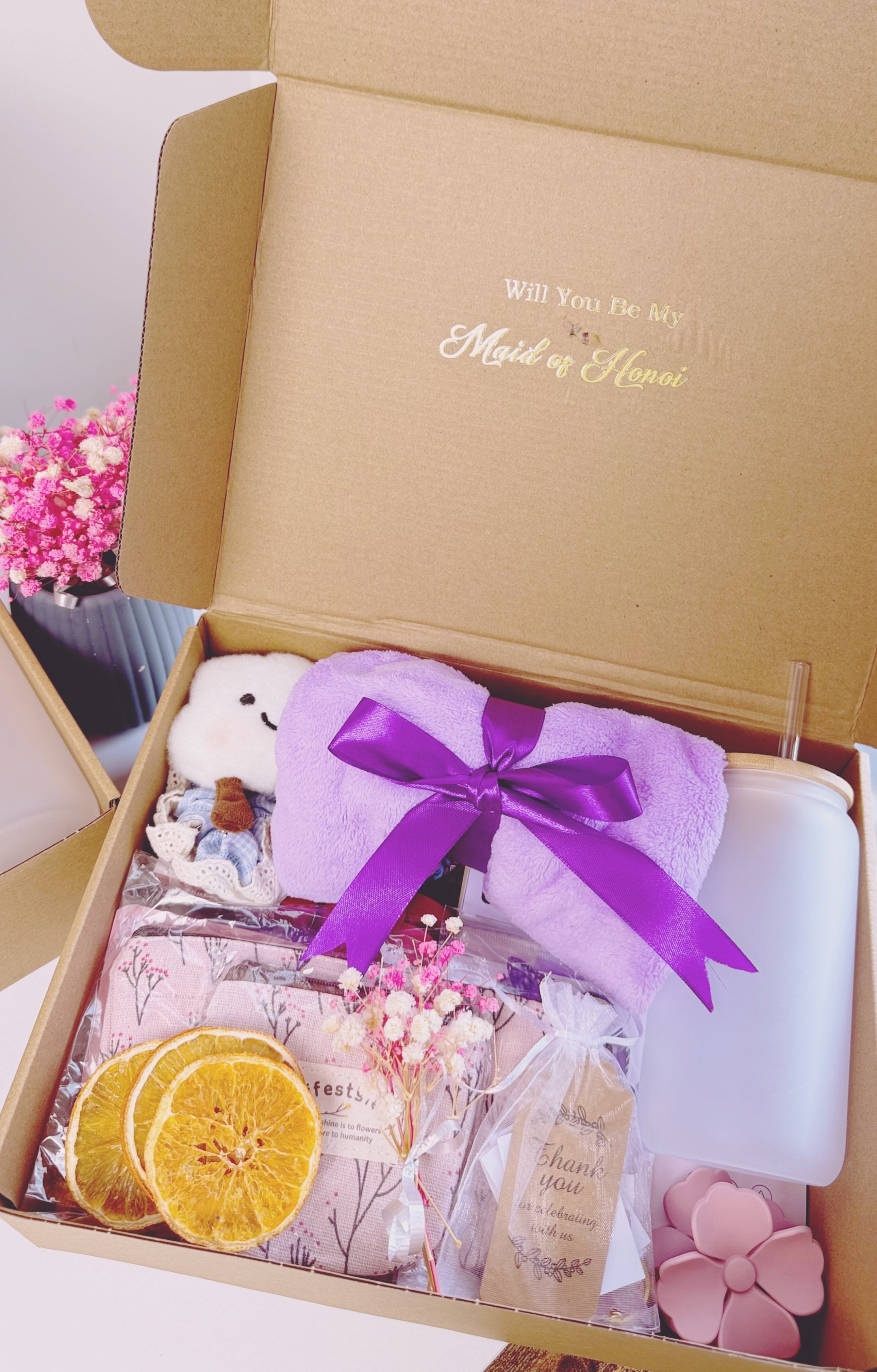 Bridesmaid Proposal Gift Box | Will You Be My Maid of Honor Gift Set | Personalized Bridesmaid Box