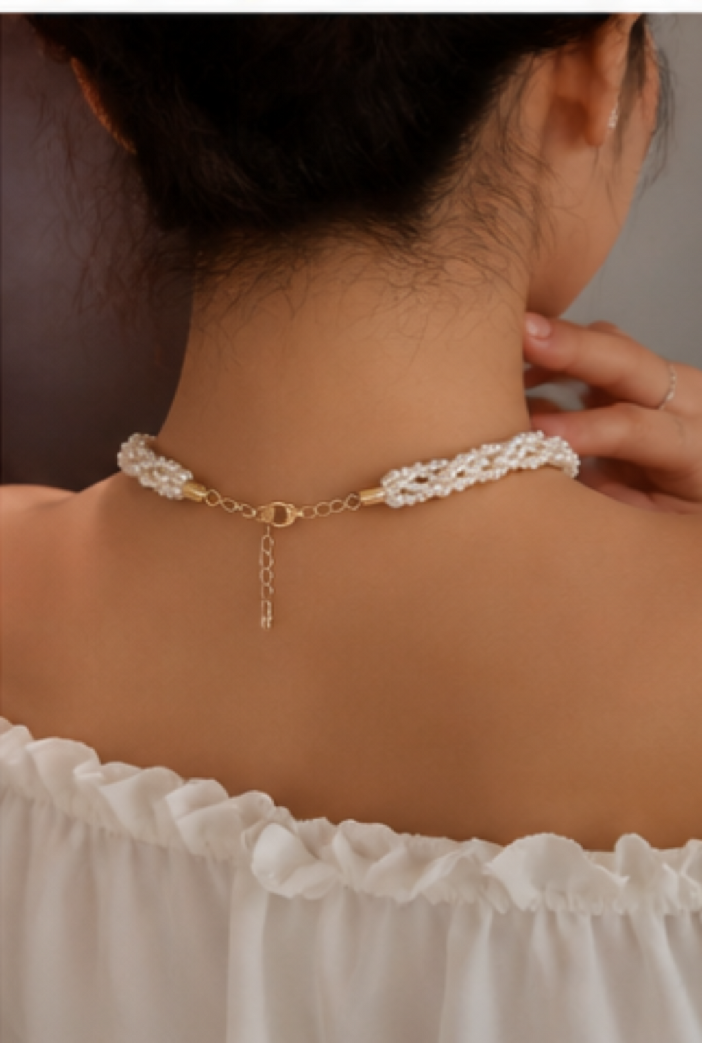Elegant Pearl Choker Necklace for Women | Vintage Beaded Jewelry