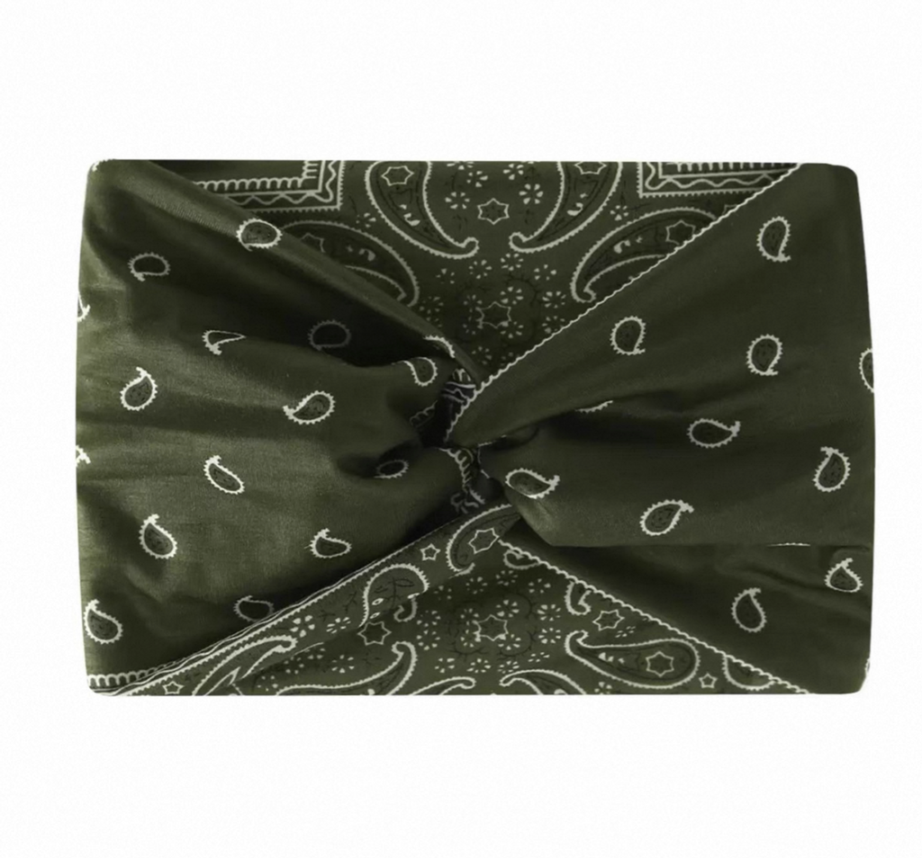 Vintage Paisley Bandana Headband