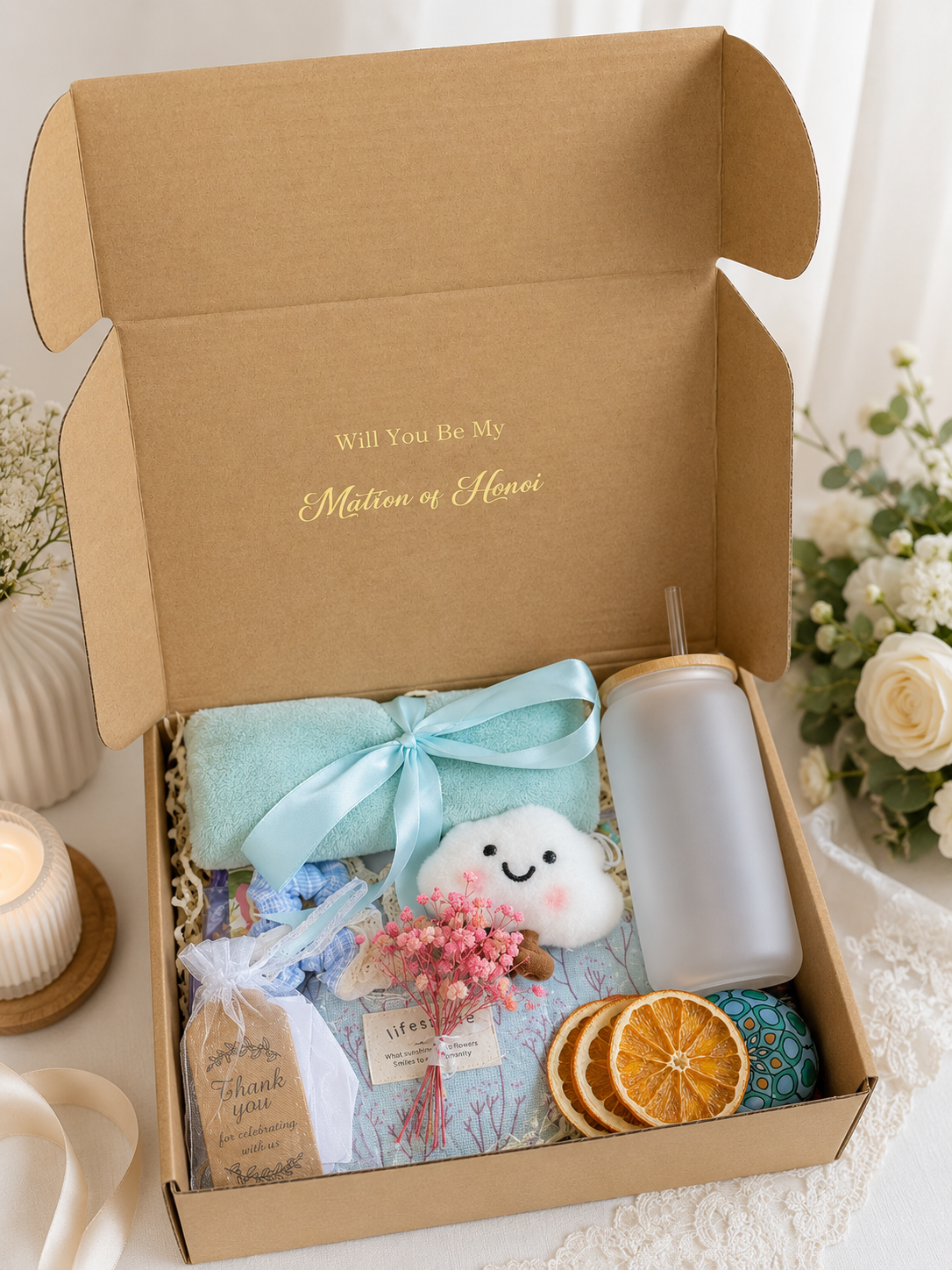 Will You Be My Maid of Honor Gift Box | Maid of Honor Proposal Box | Personalized Wedding Gift Set