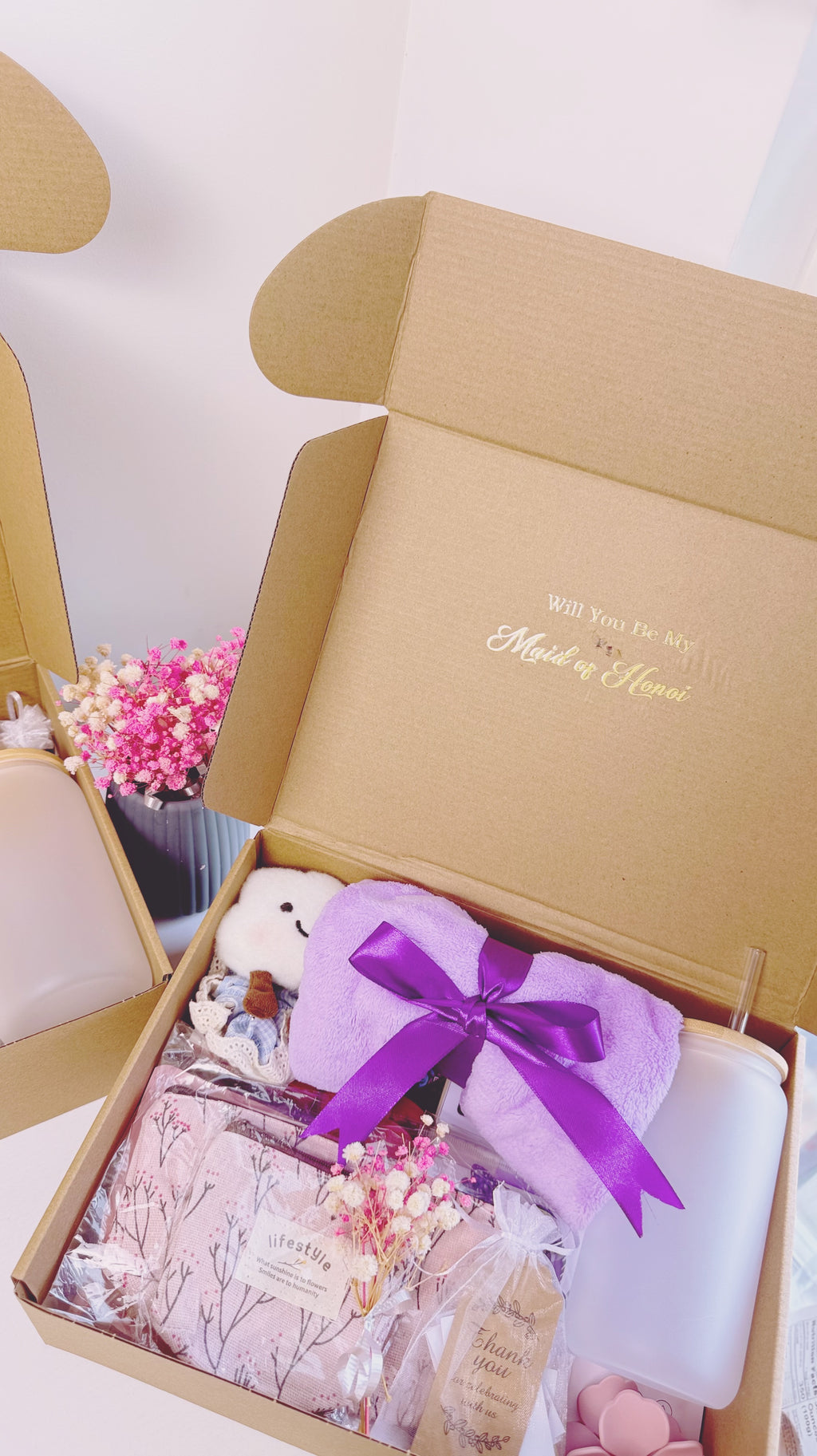 Bridesmaid Proposal Gift Box | Will You Be My Maid of Honor Gift Set | Personalized Bridesmaid Box