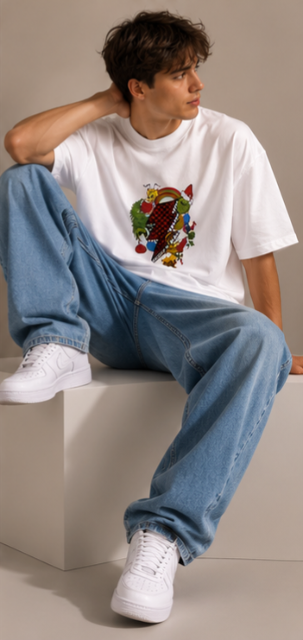 Funny Grinch Fan Oversized T-Shirt | Unisex Graphic Tee