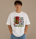 Funny Grinch Inspired Graphic T-Shirt | Unisex Oversized Tee | Gift for Grinch Fans