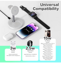 3 in 1 Magnetic Wireless Charging Station for iPhone, Apple Watch & AirPods