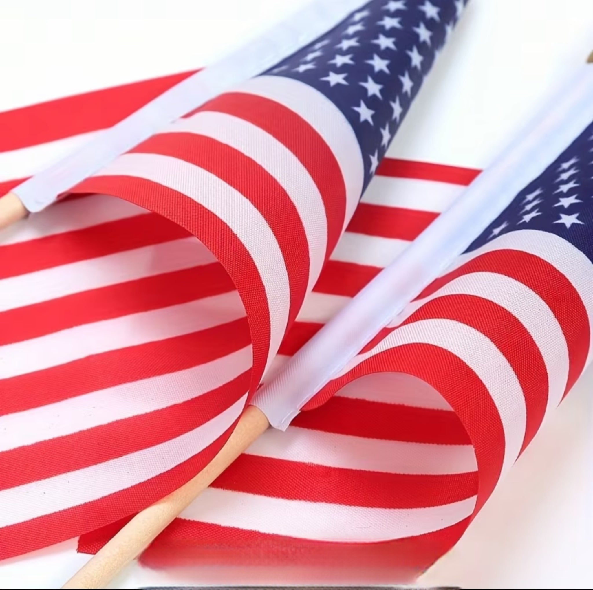 Patriotic USA Gift Set – Mug, Trucker Hat, American Flag, Press-On Nails, Pen, Stickers & Headband | 4th of July Gift Box