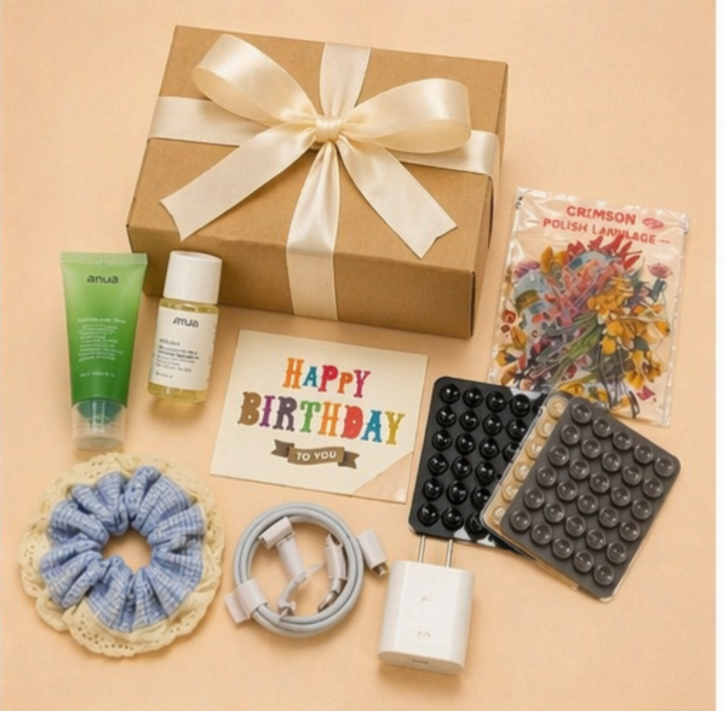 Cute Birthday Gift Box for Her 🎁 Aesthetic Self-Care Set