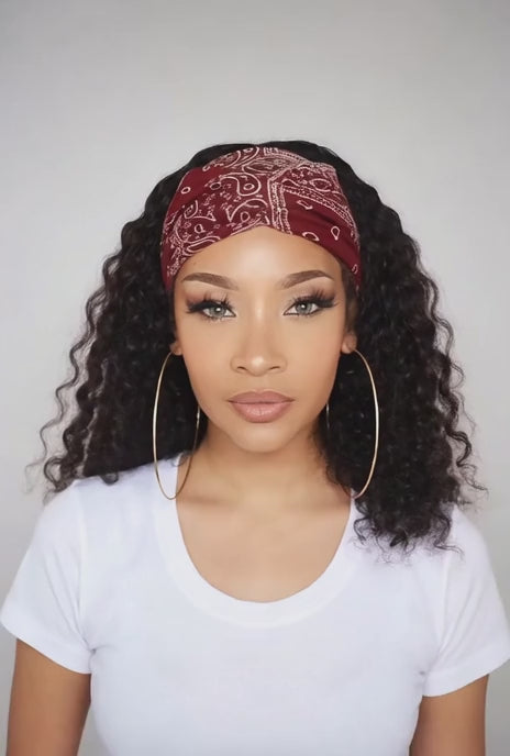 Vintage Paisley Bandana Headband